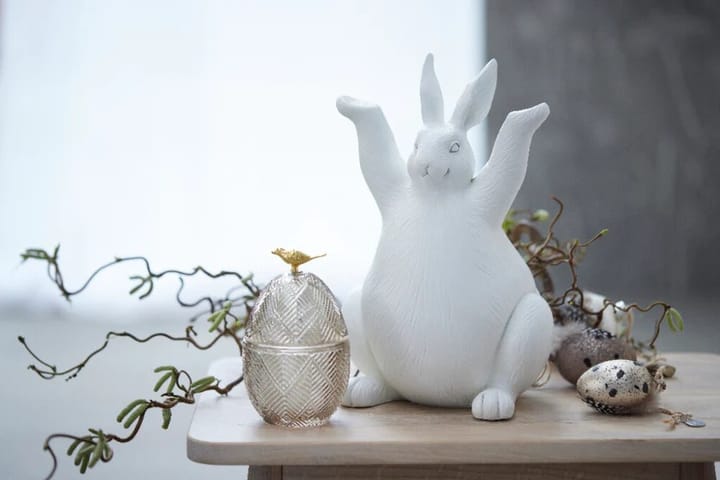 Esmia Easter egg 15 cm, Dark Grey-light gold Lene Bjerre