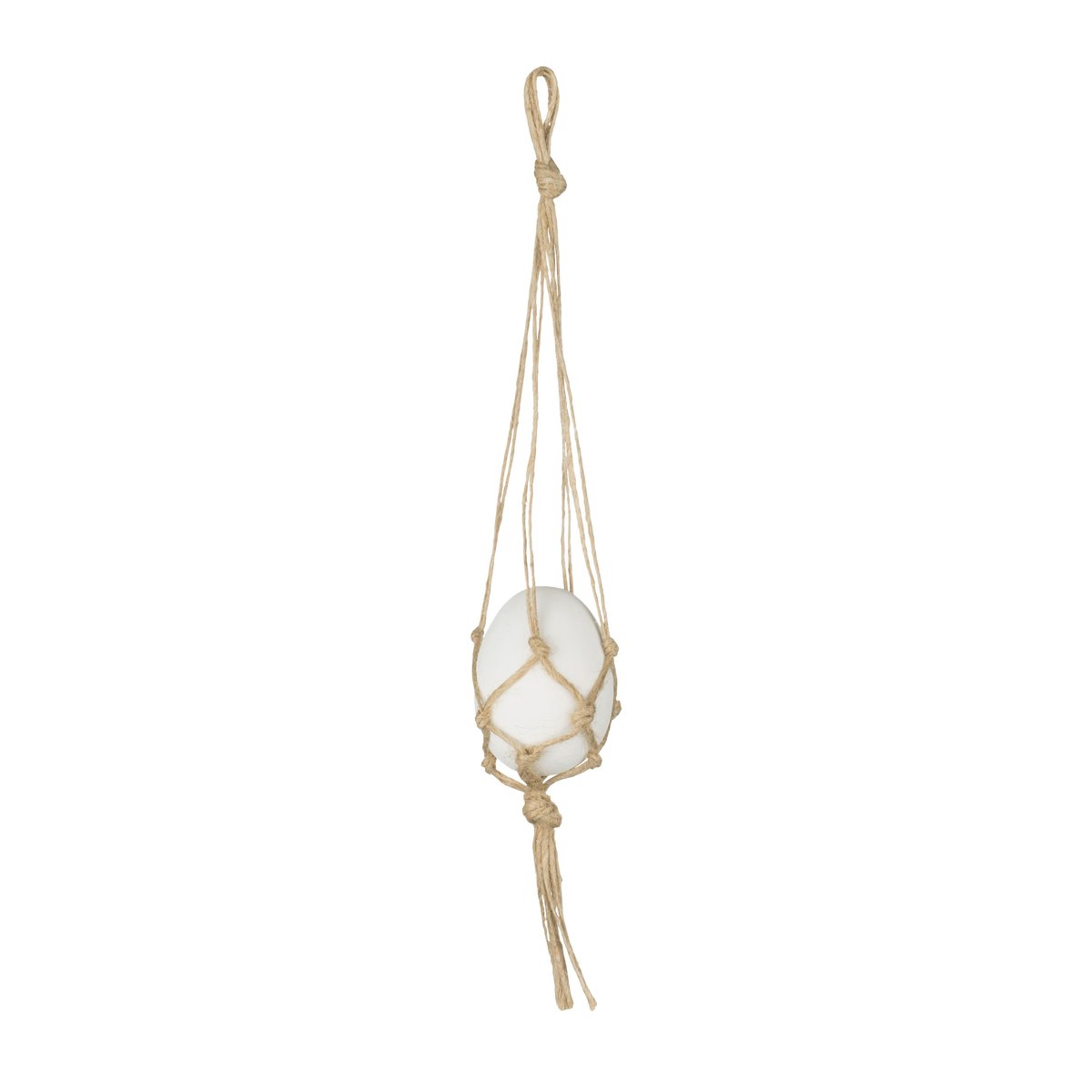 Lene Bjerre Essie Easter decoration makramé 26 cm | Scandinavian Design | White
