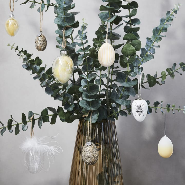 Essie Easter pendant 6 cm - white-mellow - Lene Bjerre