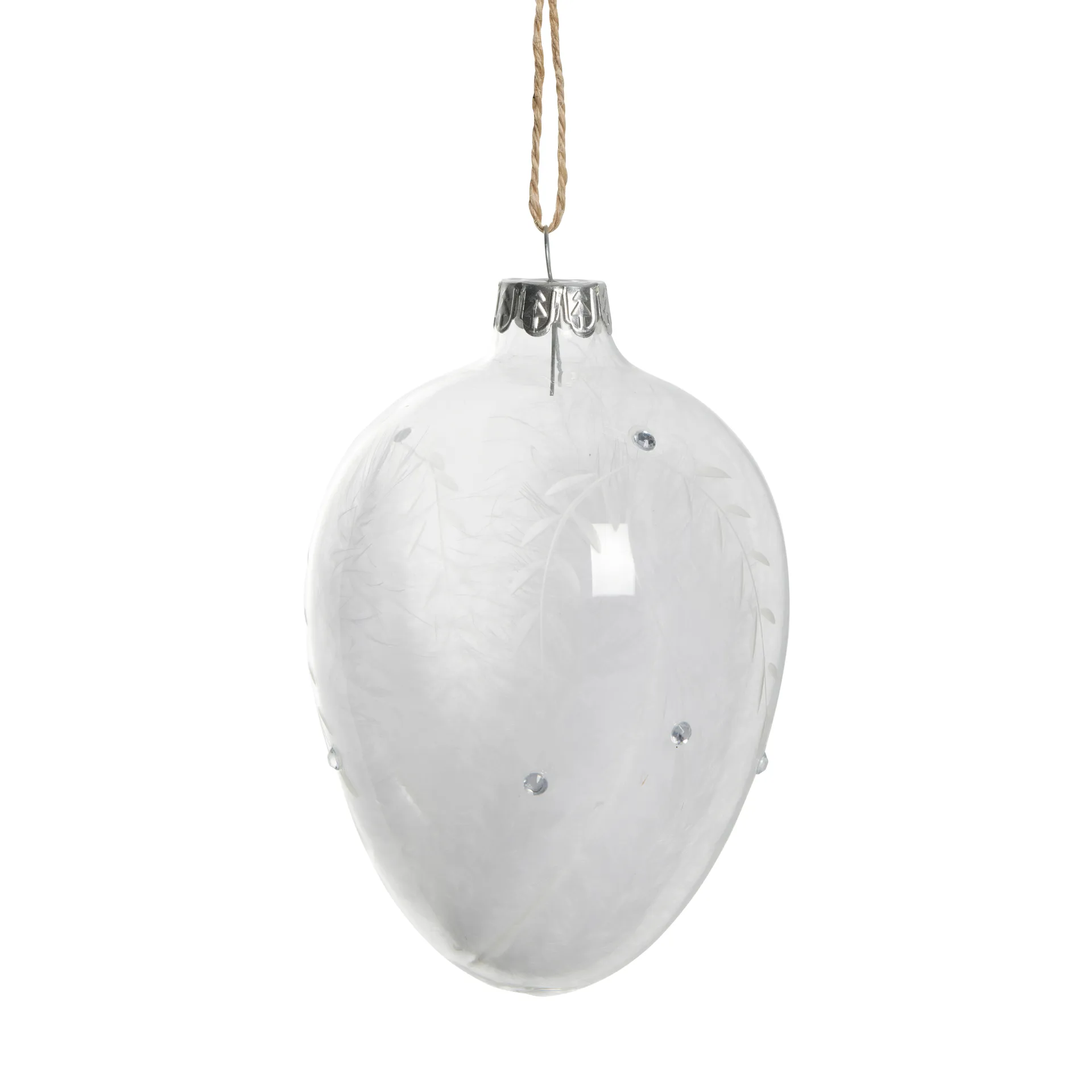 Estoe hanging easter decoration 12 cm, Clear-white Lene Bjerre