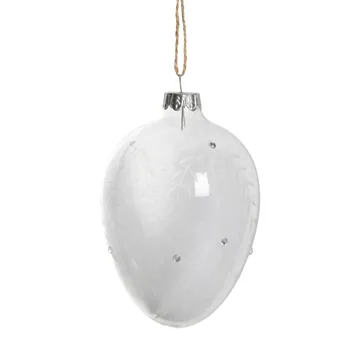Estoe hanging easter decoration 12 cm - Clear-white - Lene Bjerre