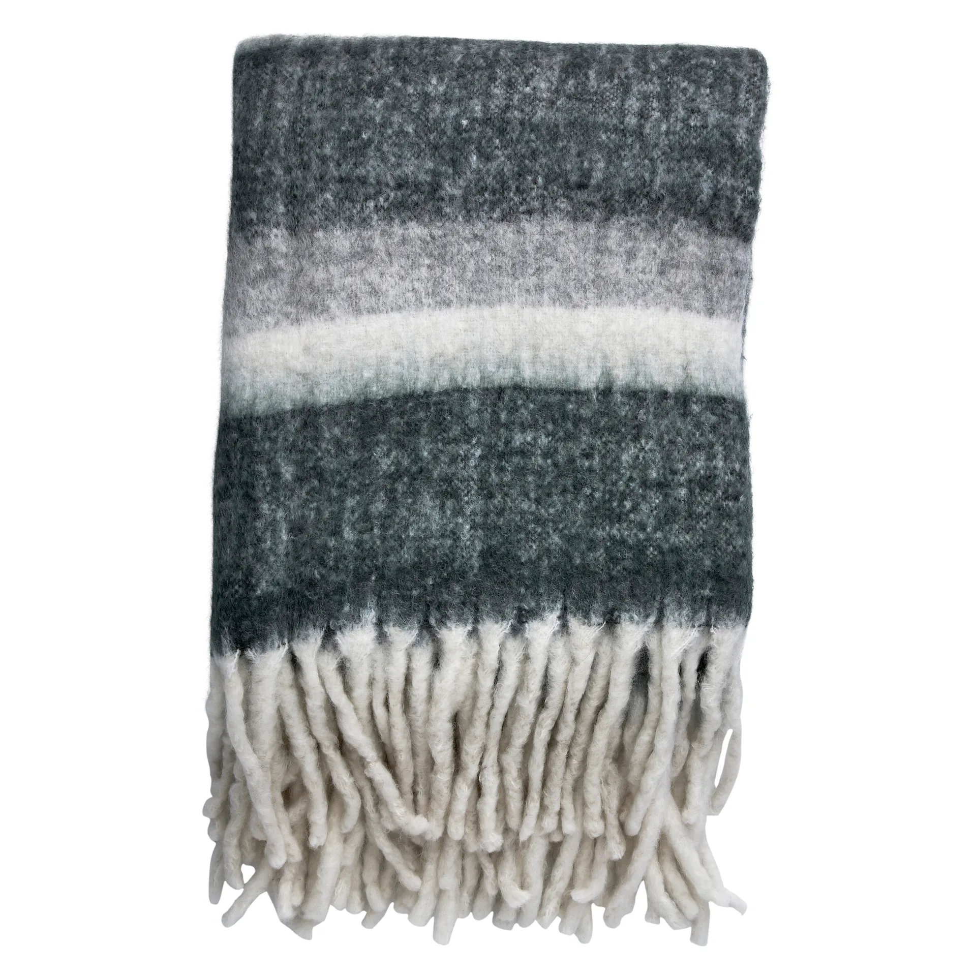 Friola throw 170x130 cm, Grey-off white Lene Bjerre