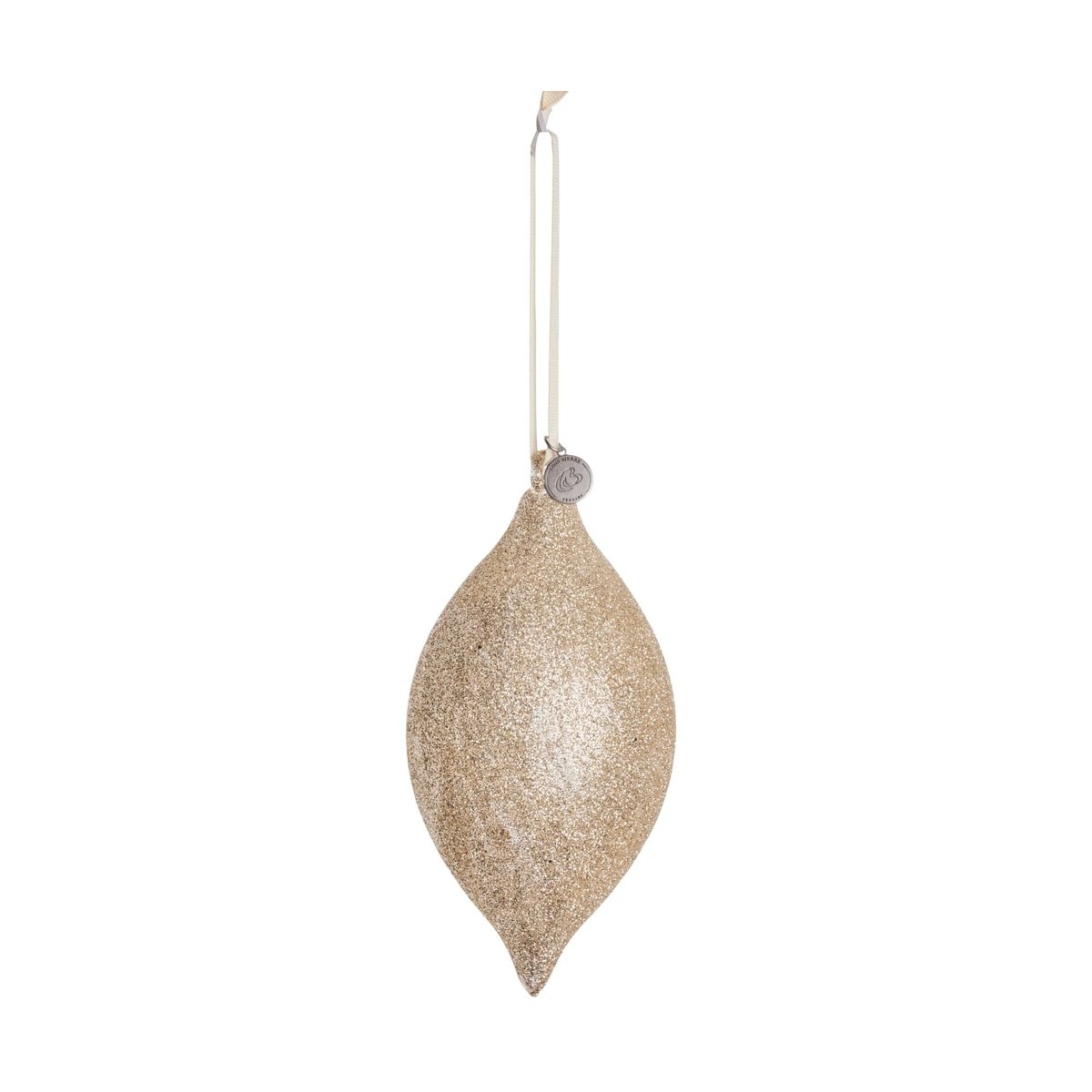 Lene Bjerre Glitteria decoration Christmas tree decoration 17 cm Light gold