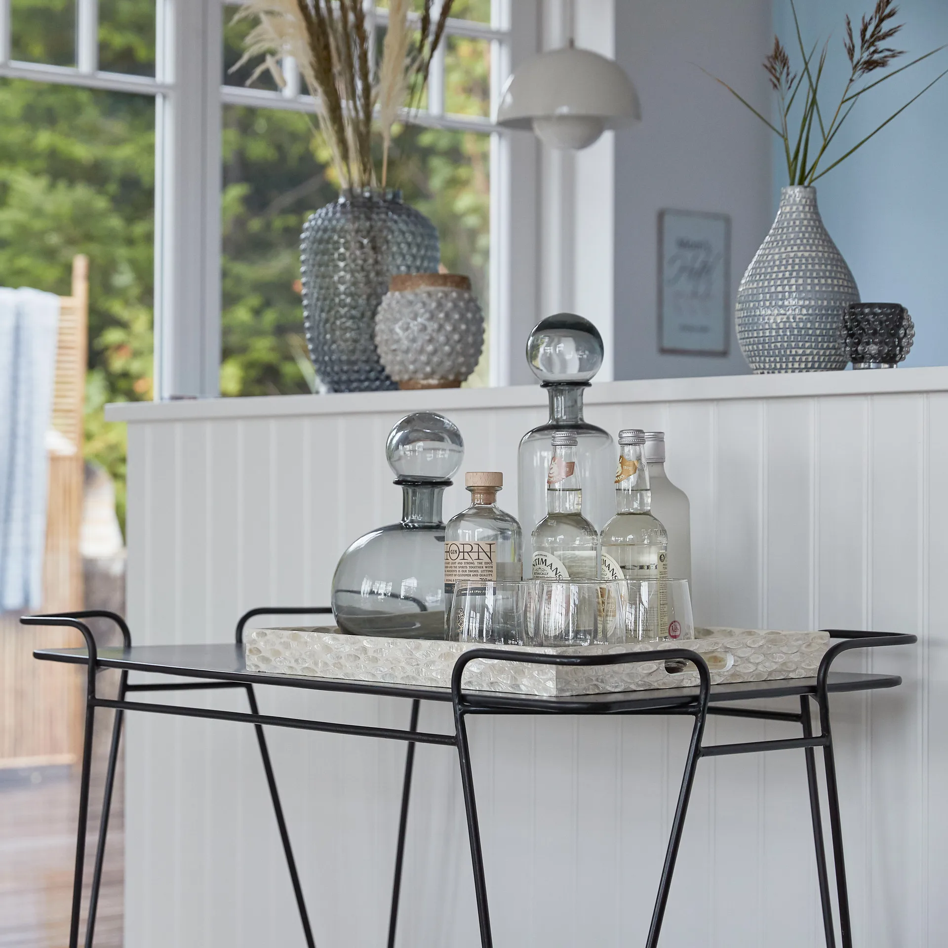 Hedria carafe 27.5 cm, Smoked grey Lene Bjerre