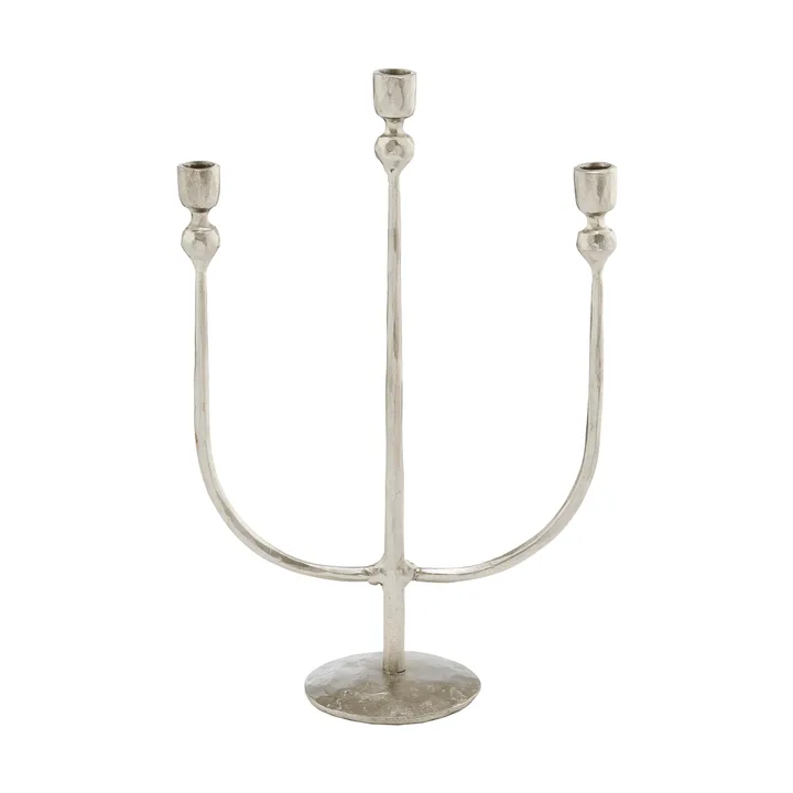 Imelia candle holder - Silver-coloured, 16x7x24.5 cm - Lene Bjerre