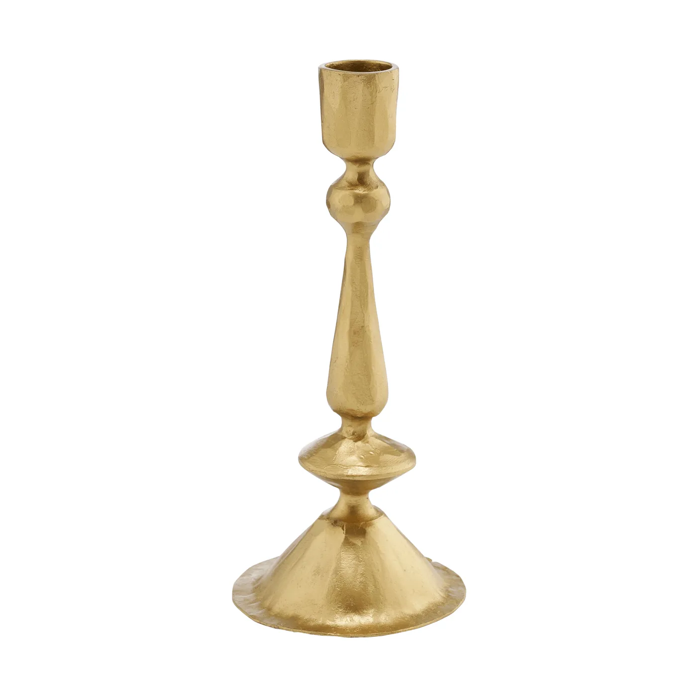Inine candleholder, Gold-coloured, 8x8x20 cm Lene Bjerre