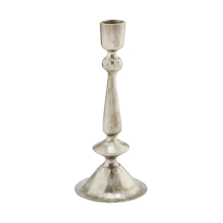Inine candleholder - Silver-coloured, 8x8x20 cm - Lene Bjerre