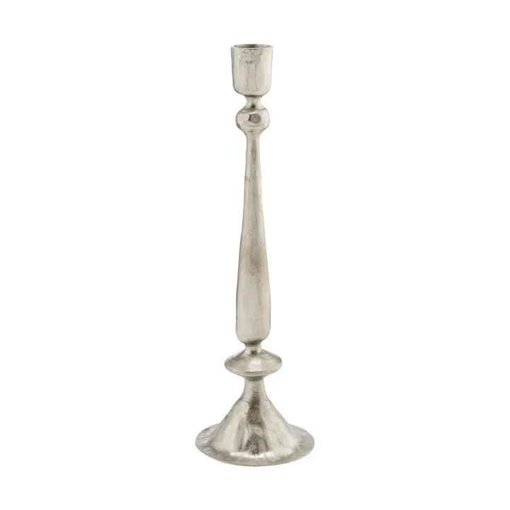 Inine candleholder - Silver-coloured, 9x9x29 cm - Lene Bjerre