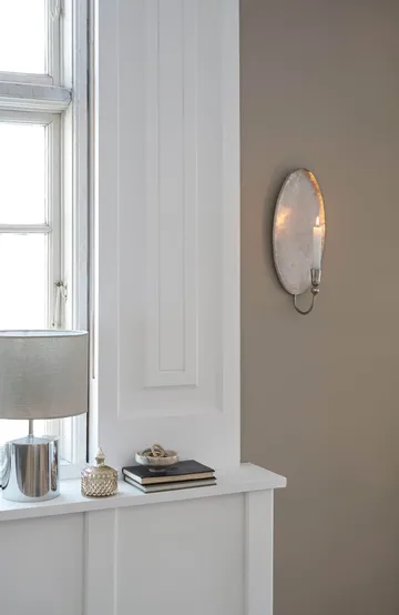 Inine wall candle holder - Silver-coloured, 17x40 cm - Lene Bjerre