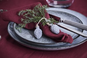 Jalia Christmas decoration cone 4.5 cm - Dark grey - Lene Bjerre