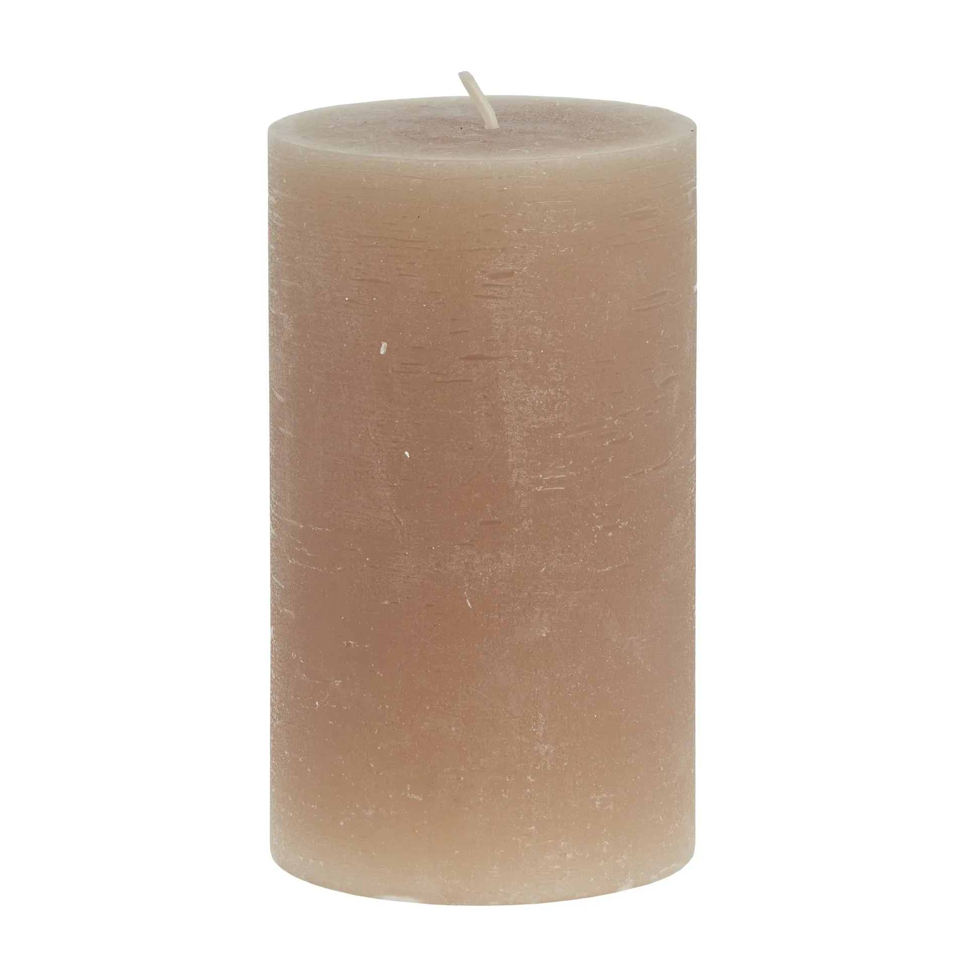 Lene Bjerre Rustic candle golden brown Ø7.5 cm, 12.5 cm Lene Bjerre