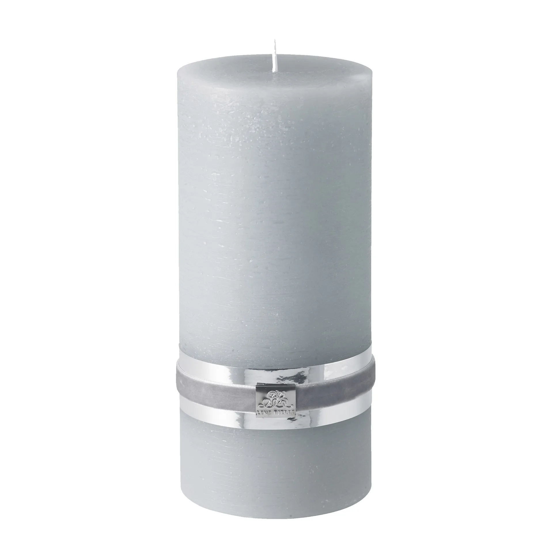 Lene Bjerre rustic candle light grey Ø10 cm, 20 cm Lene Bjerre