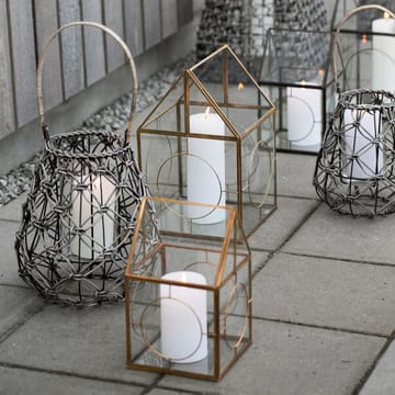 Lene Bjerre Rustic candle - white 12.5 cm - Lene Bjerre