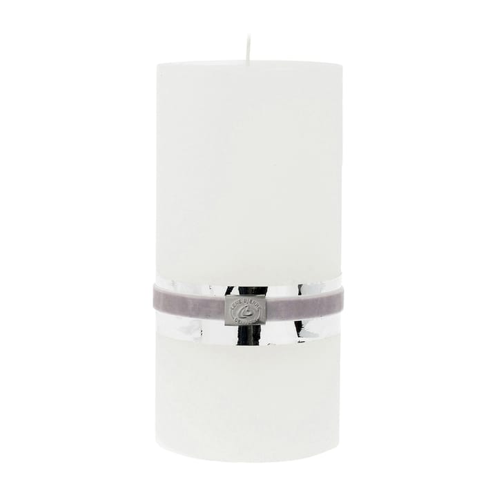 Lene Bjerre Rustic candle - white 20 cm - Lene Bjerre