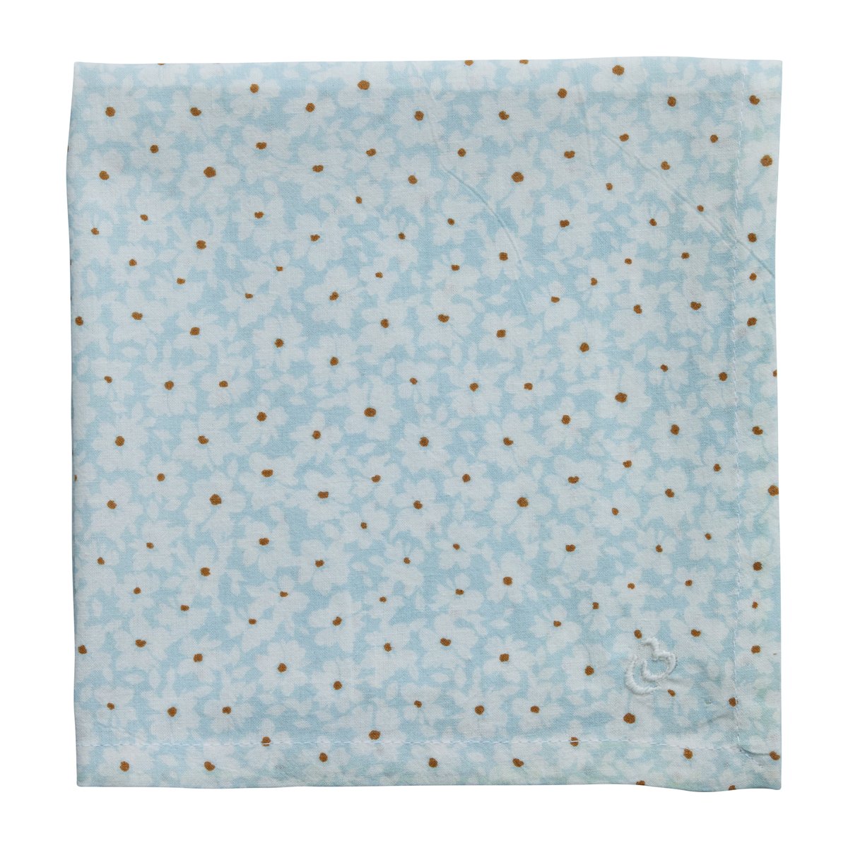 Lene Bjerre Liberte napkin 40x40 cm Mint-white | Scandinavian Design | Linen & cotton napkins | Blue