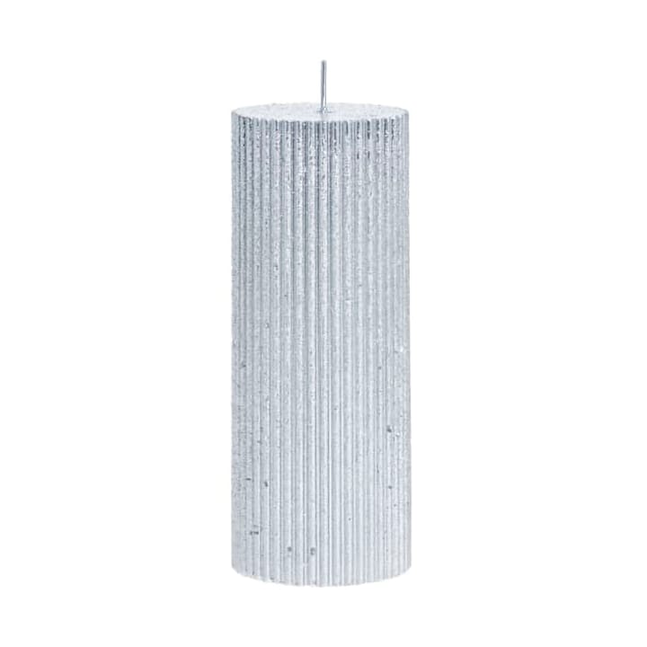 Lissa candle Ø6x15 cm - Silver - Lene Bjerre