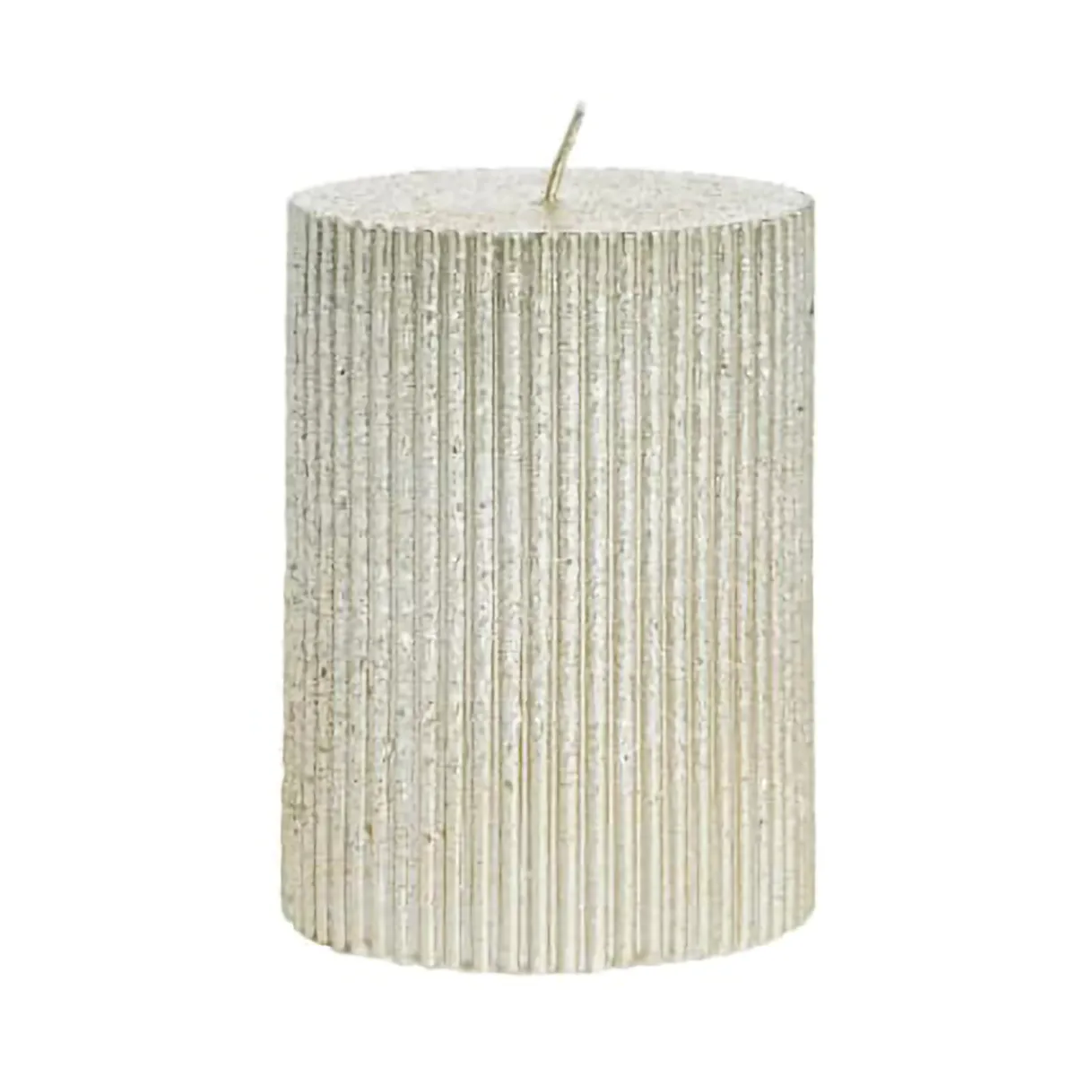 Lissa candle Ø7x10 cm, Light gold Lene Bjerre