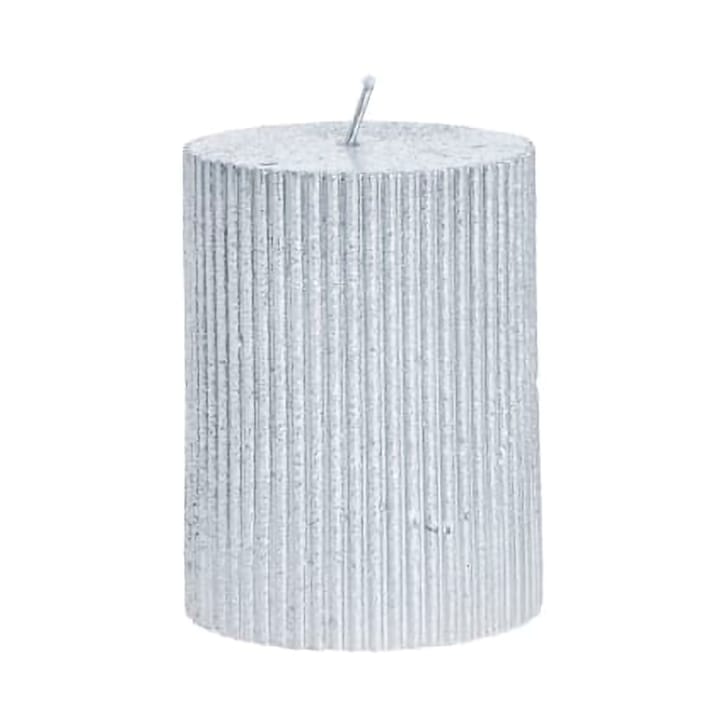 Lissa candle Ø7x10 cm - Silver - Lene Bjerre