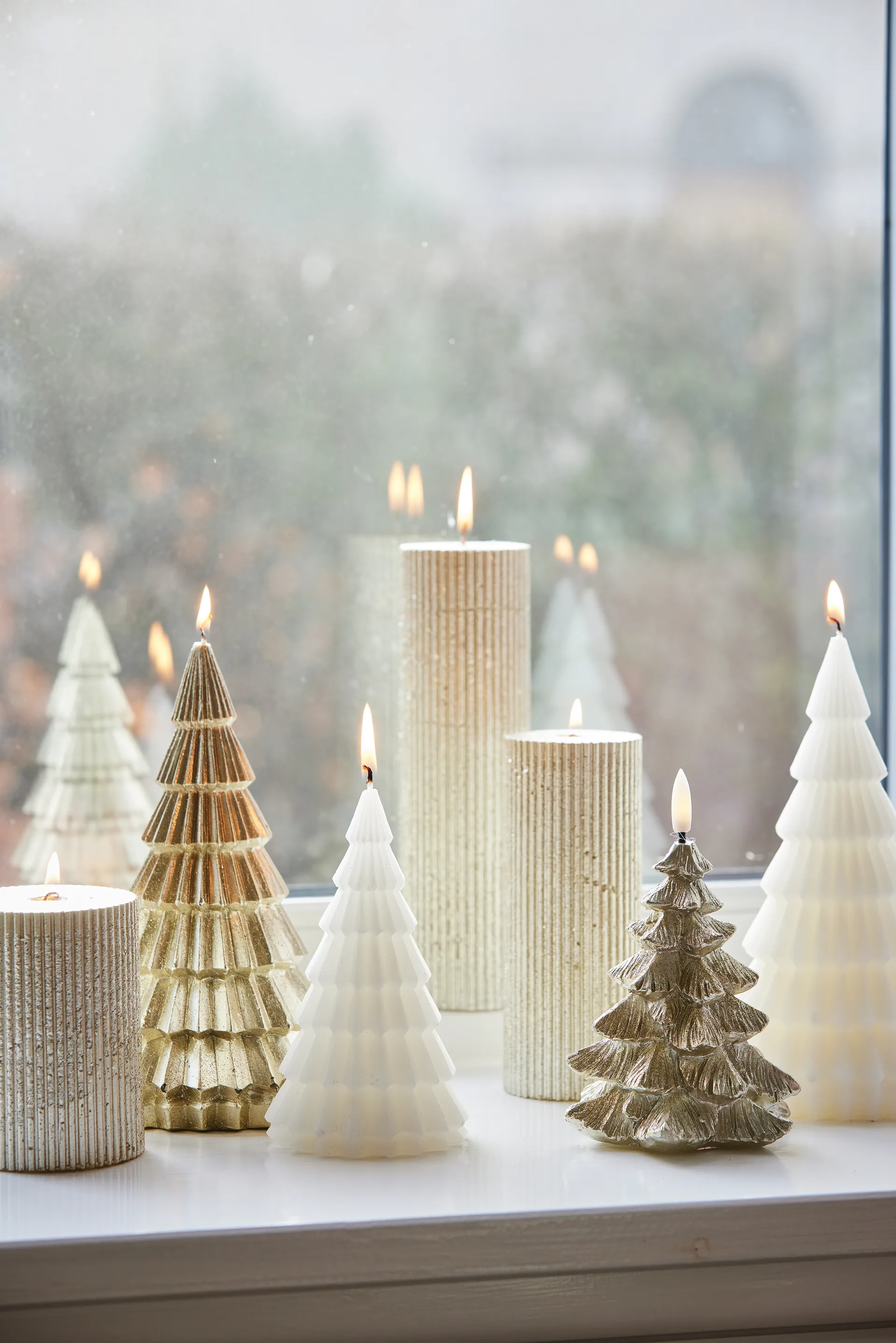 Livinne spruce light 14 cm, Light gold Lene Bjerre