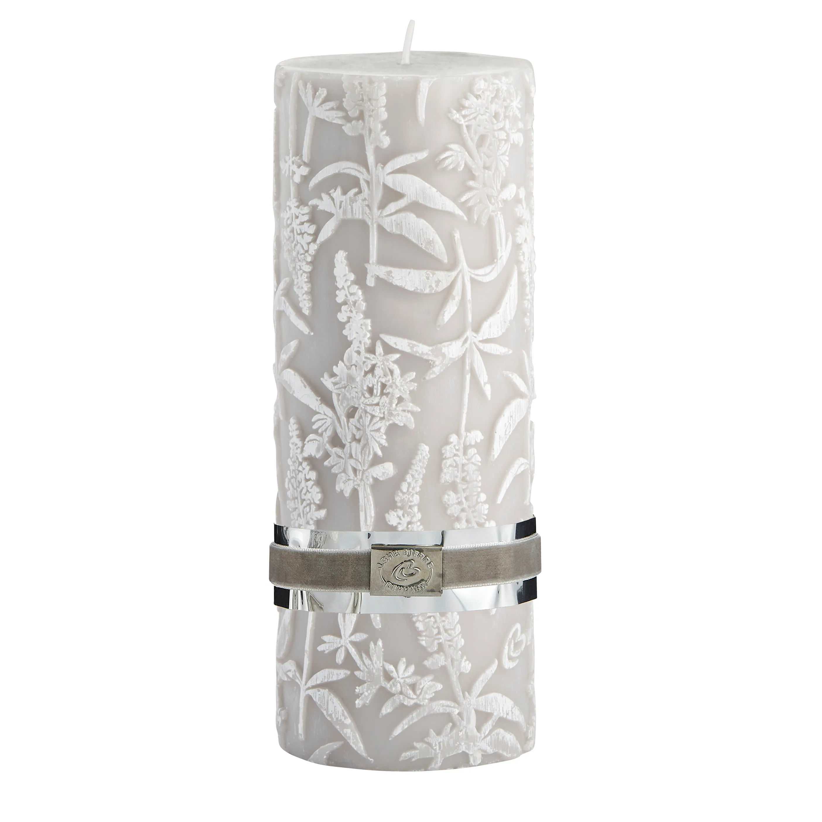 Lene Bjerre Candela A Colonna Basic Bianca – 15x8 Cm, Design Danese, Cera Di Qualità, Per Atmosfera Hygge In Casa