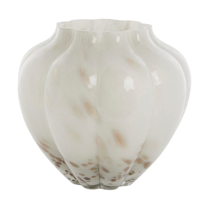 Mara vase 24.5x24.5 cm - Off white-light gold - Lene Bjerre