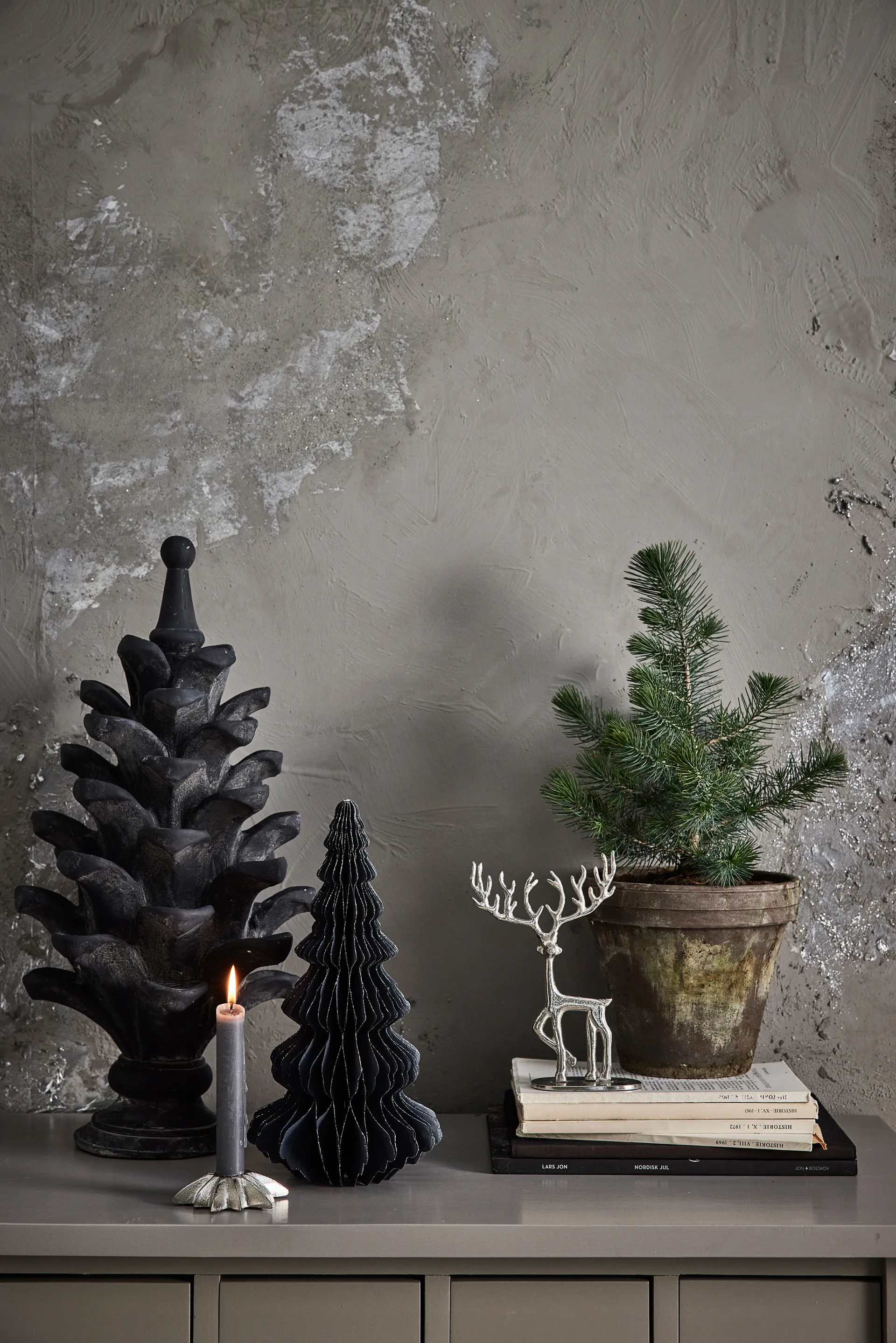 Marely deer 19 cm, silver Lene Bjerre