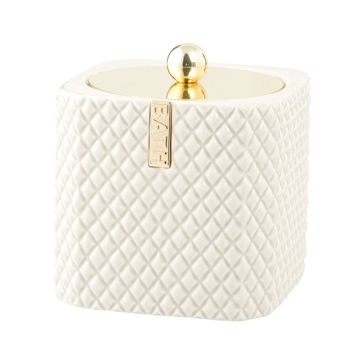 Lene Bjerre Marion jar 13.5 cm Camel-light gold | Scandinavian Design | Boxes & jars | Beige