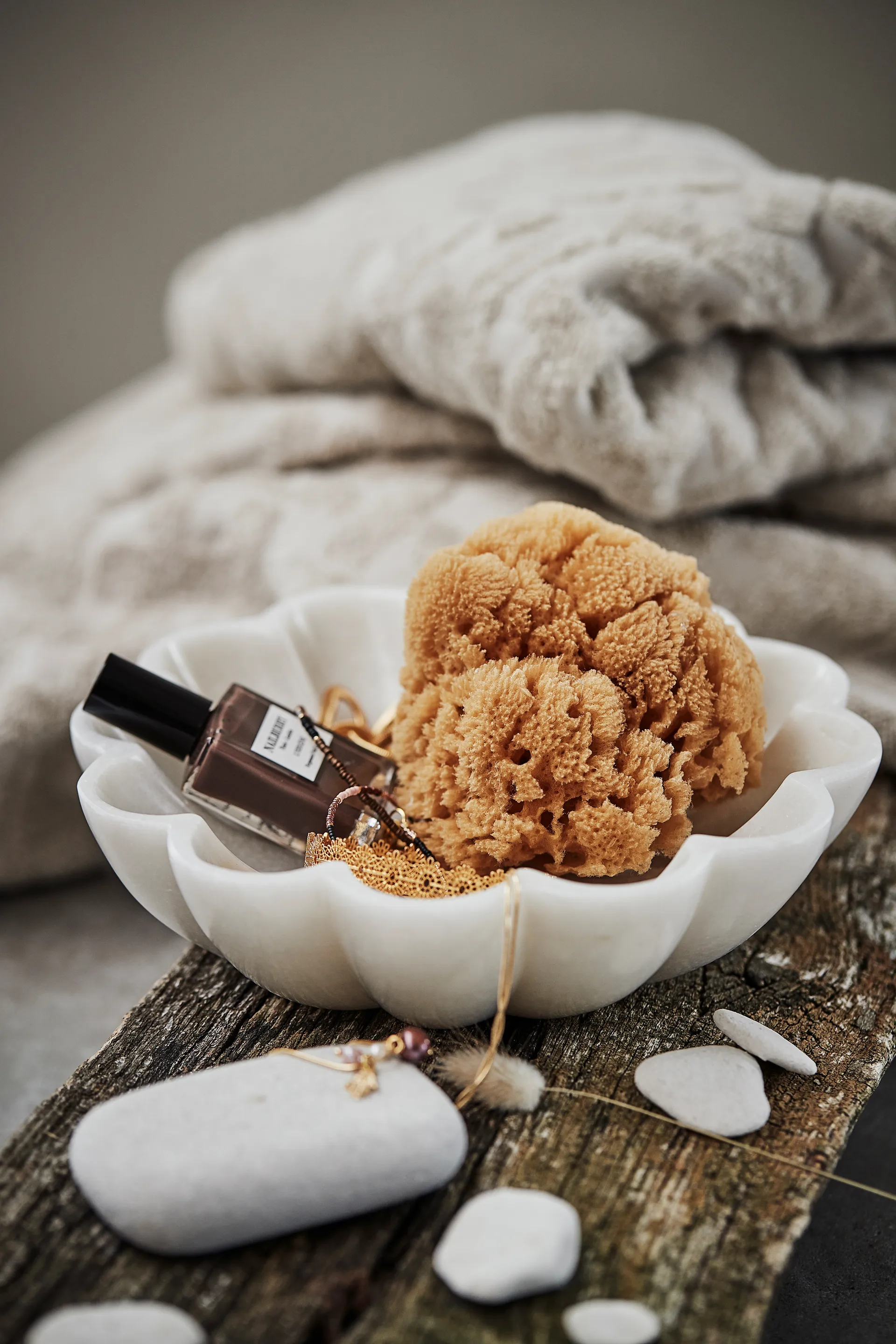 Marmilla decorative bowl marble white, Ø20 cm Lene Bjerre