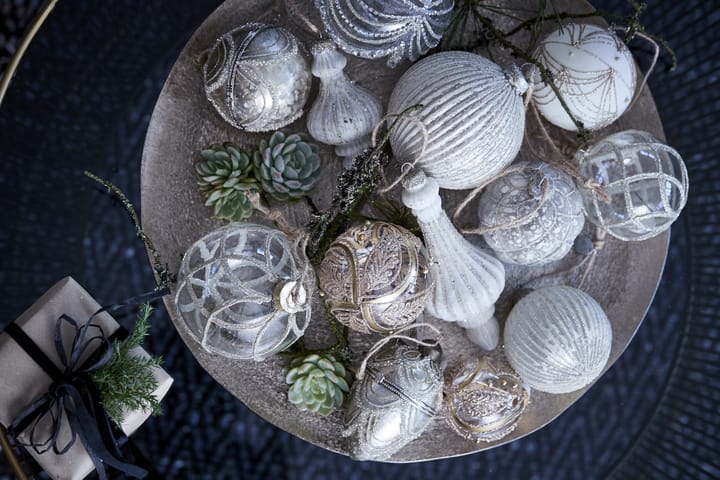 Merya Christmas Bauble Ø10 cm, Clear-gold Lene Bjerre