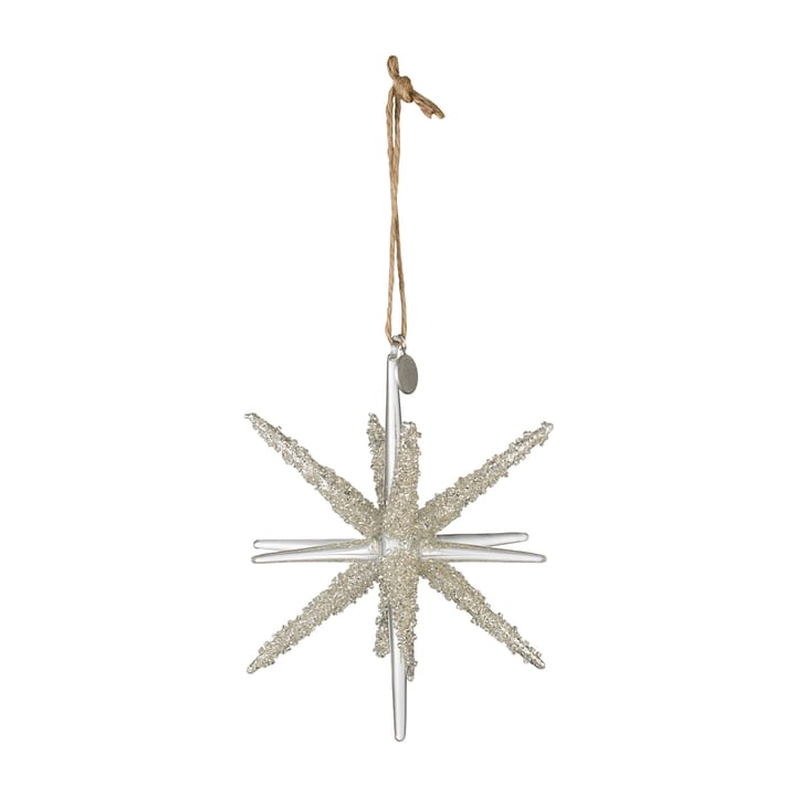 Merya Christmas pendant star 16 cm - Clear-silver - Lene Bjerre