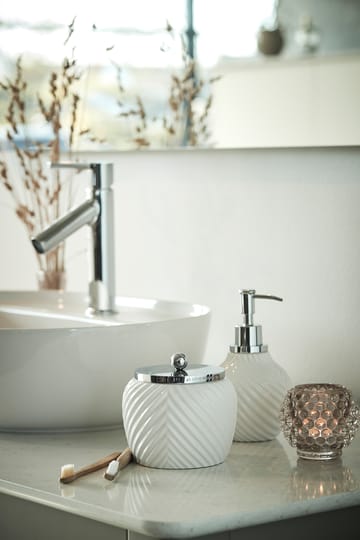 Milda soap dispenser 17.5 cm - White-silver - Lene Bjerre