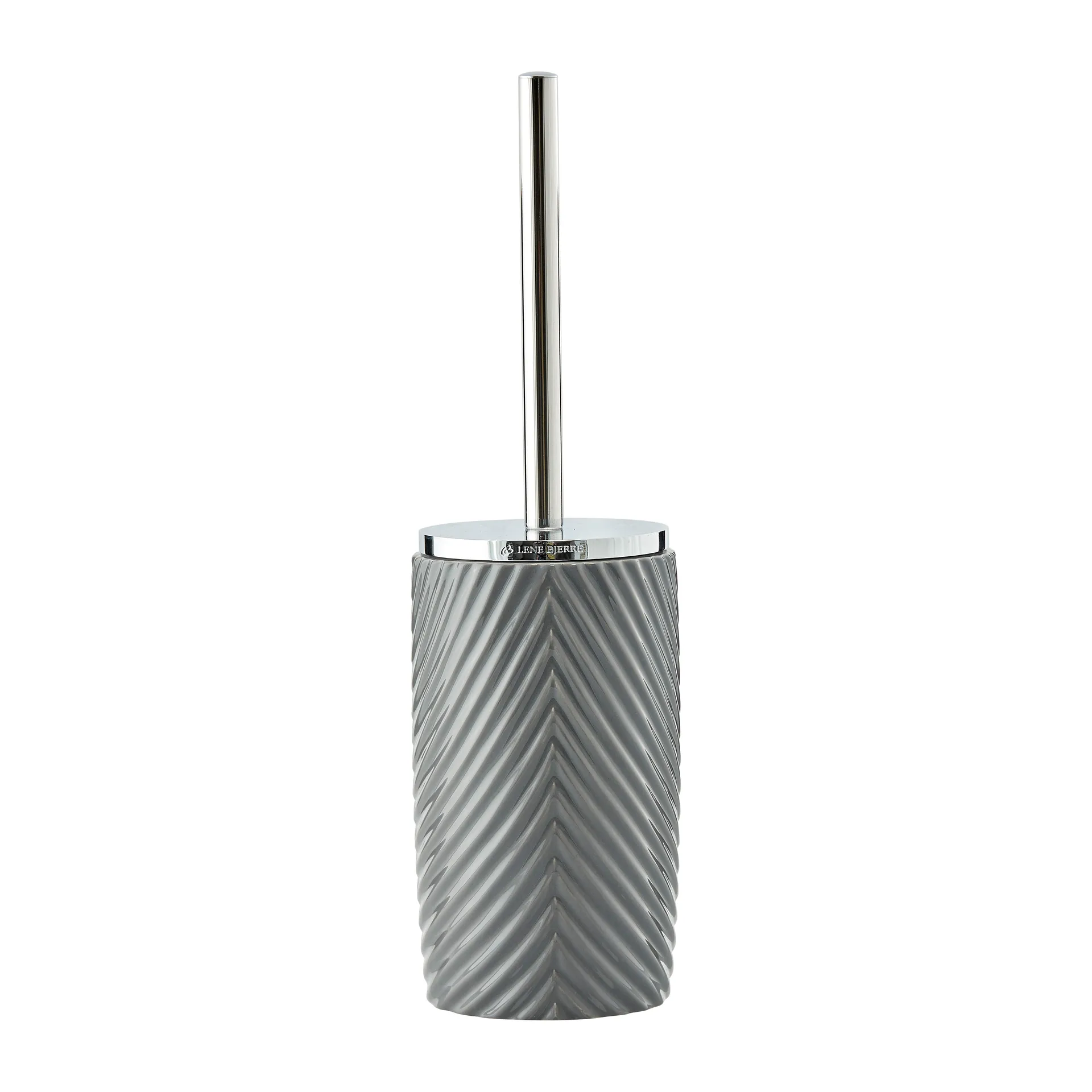 Milda toilet brush 35 cm, Monument grey-silver Lene Bjerre