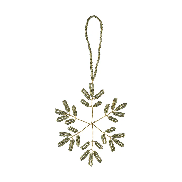 Misolde decorative hanging ornament - Green, 9x9 cm - Lene Bjerre
