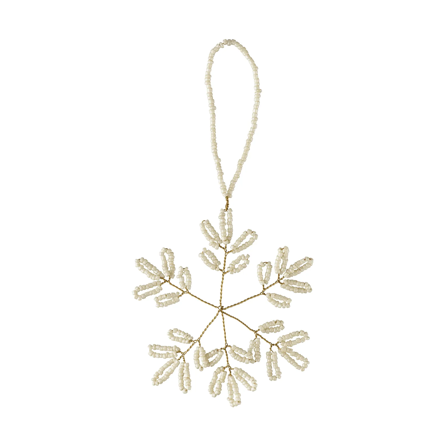 Misolde decorative hanging ornament, White, 9x9 cm Lene Bjerre