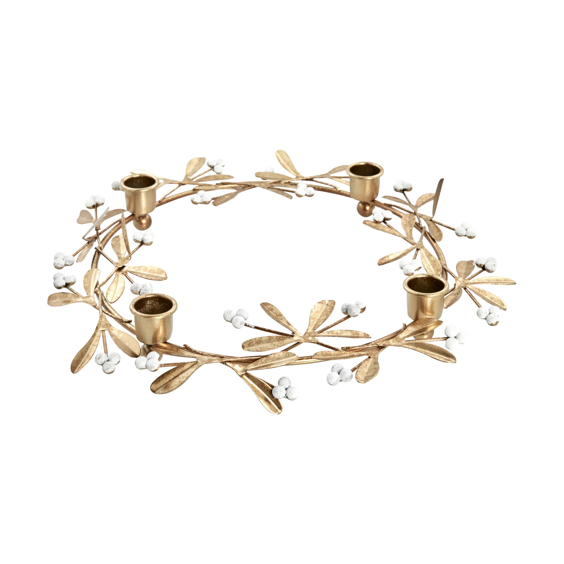 Missia advent candle Ø33 cm, Light gold Lene Bjerre