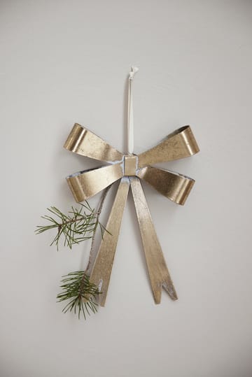 Missia bow decorative pendant 25 cm - Light gold - Lene Bjerre