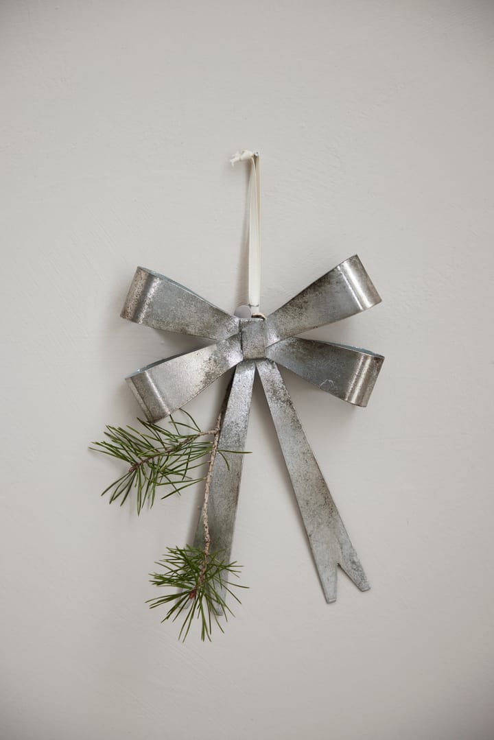 Missia bow decorative pendant 25 cm, Silver Lene Bjerre