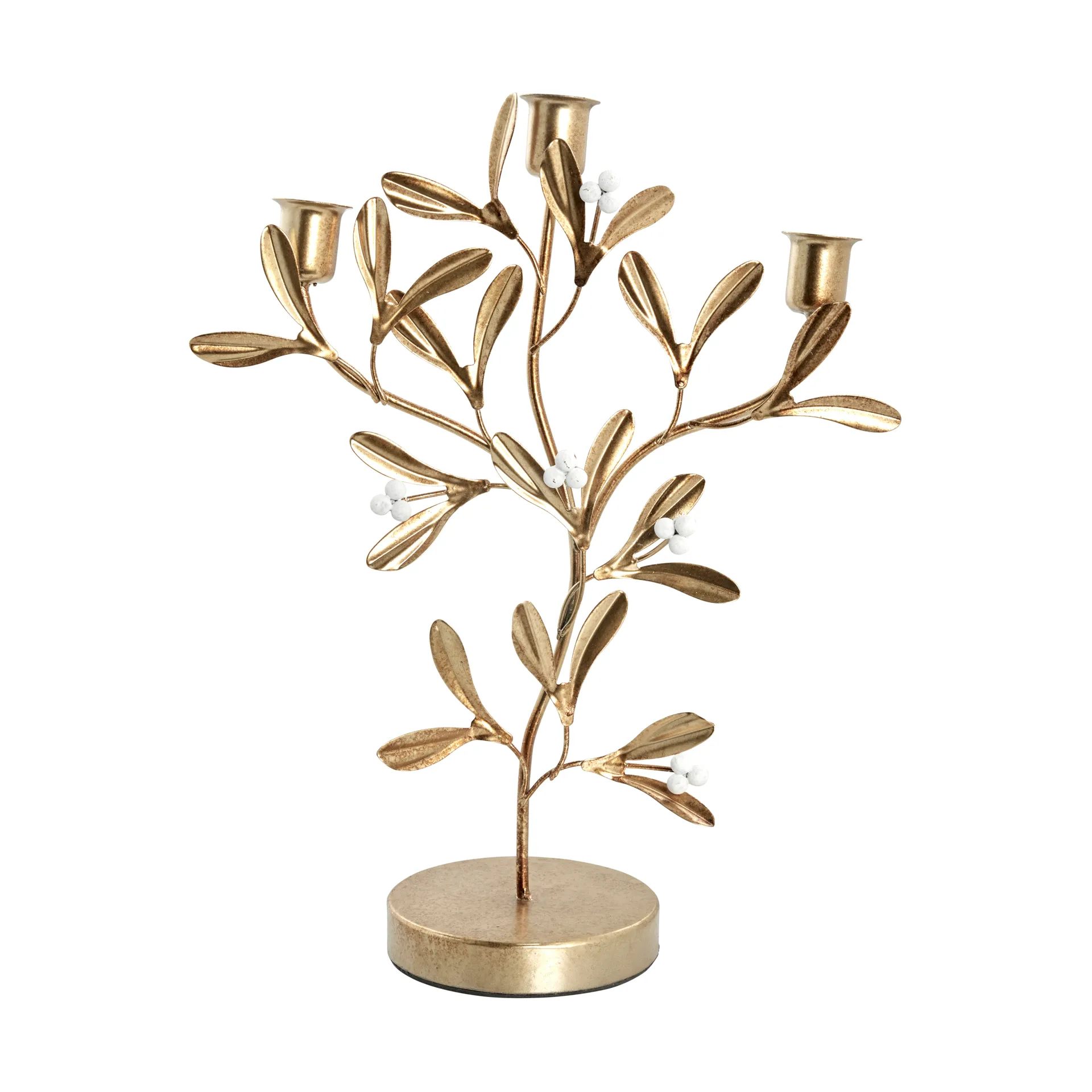 Missia candle sticks 34 cm, Light gold Lene Bjerre