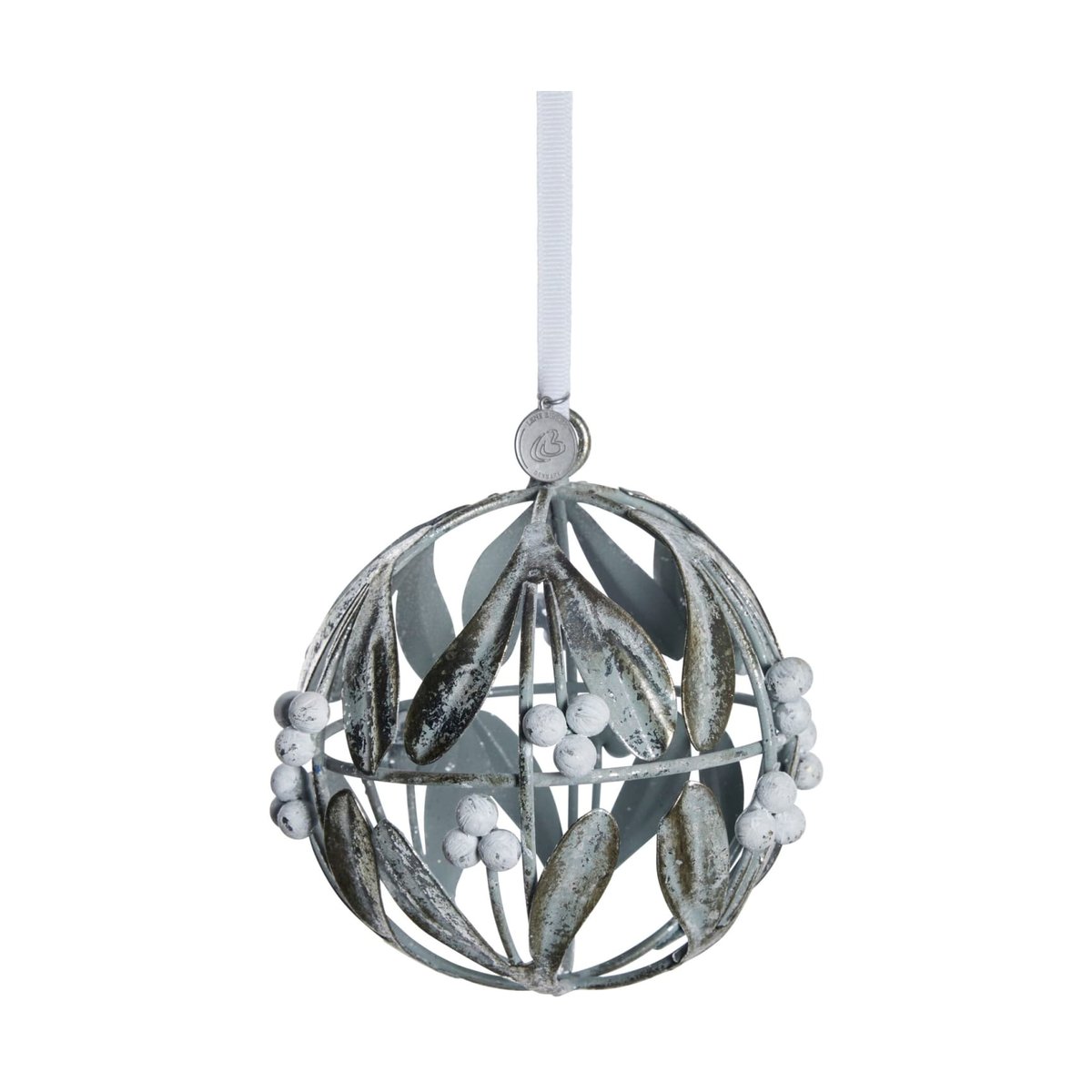Lene Bjerre Missia Christmas bauble o12 cm Silver | Scandinavian Design | Decorative accessories | Silver-coloured