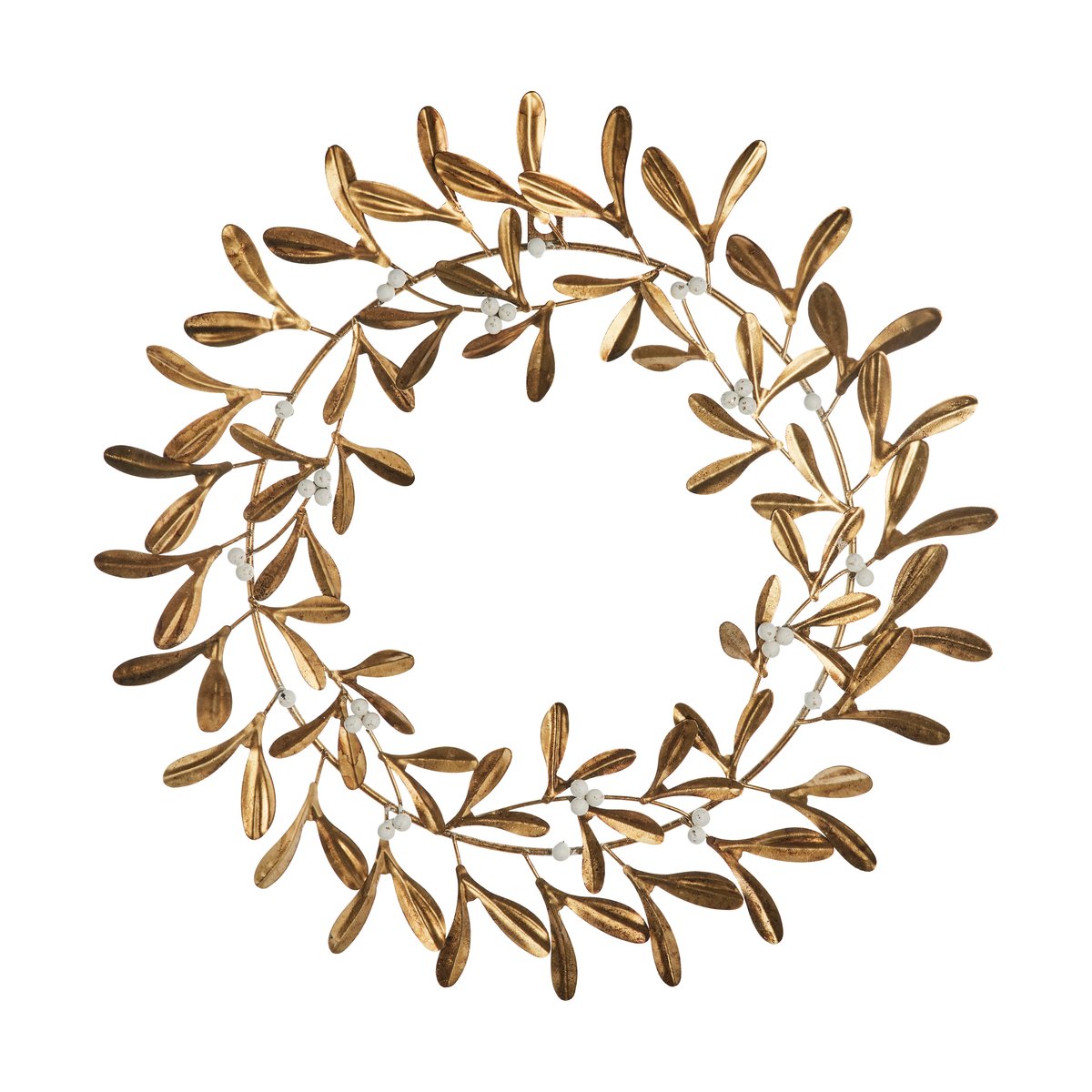Lene Bjerre Missia wreath o40.5 cm Light gold | Scandinavian Design | Decorative accessories | Gold-coloured