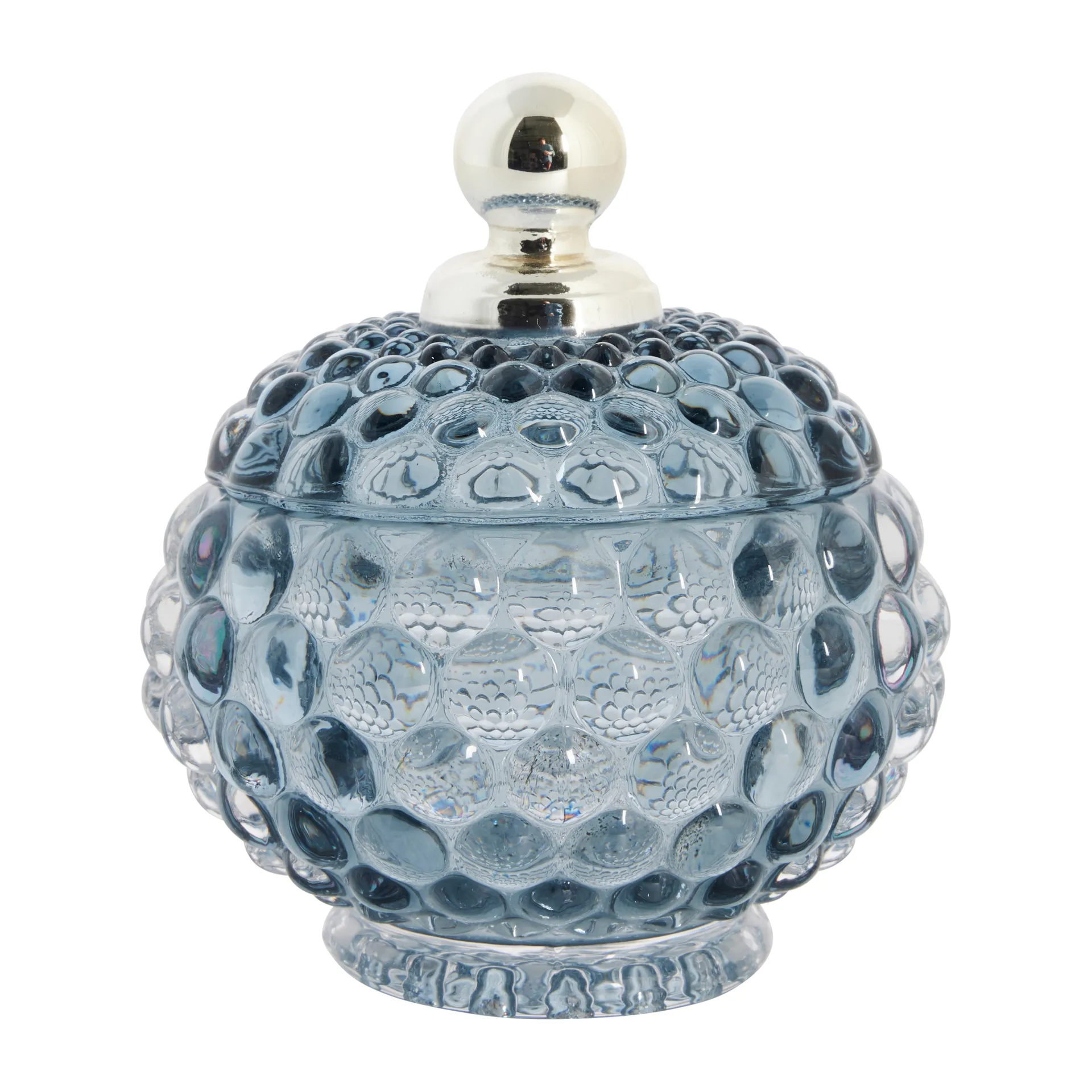 Miya storage jar with lid Ø10 cm, Blue Lene Bjerre