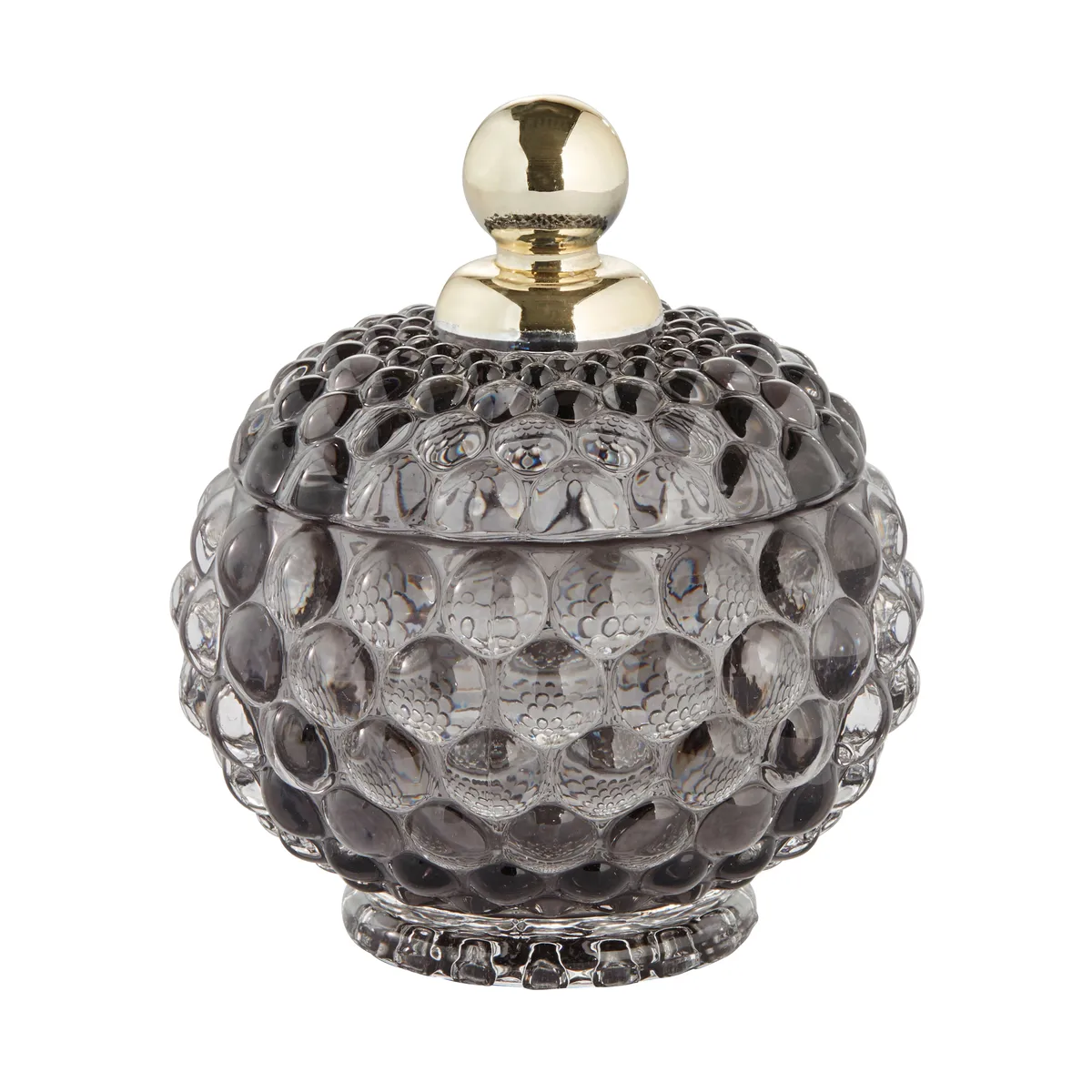 Lene Bjerre Miya storage jar with lid Ø10 cm Dark grey