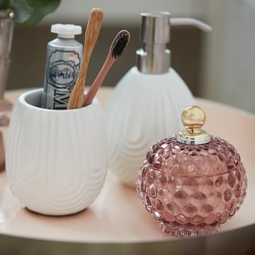 Miya storage jar with lid Ø10 cm - Misty rose - Lene Bjerre