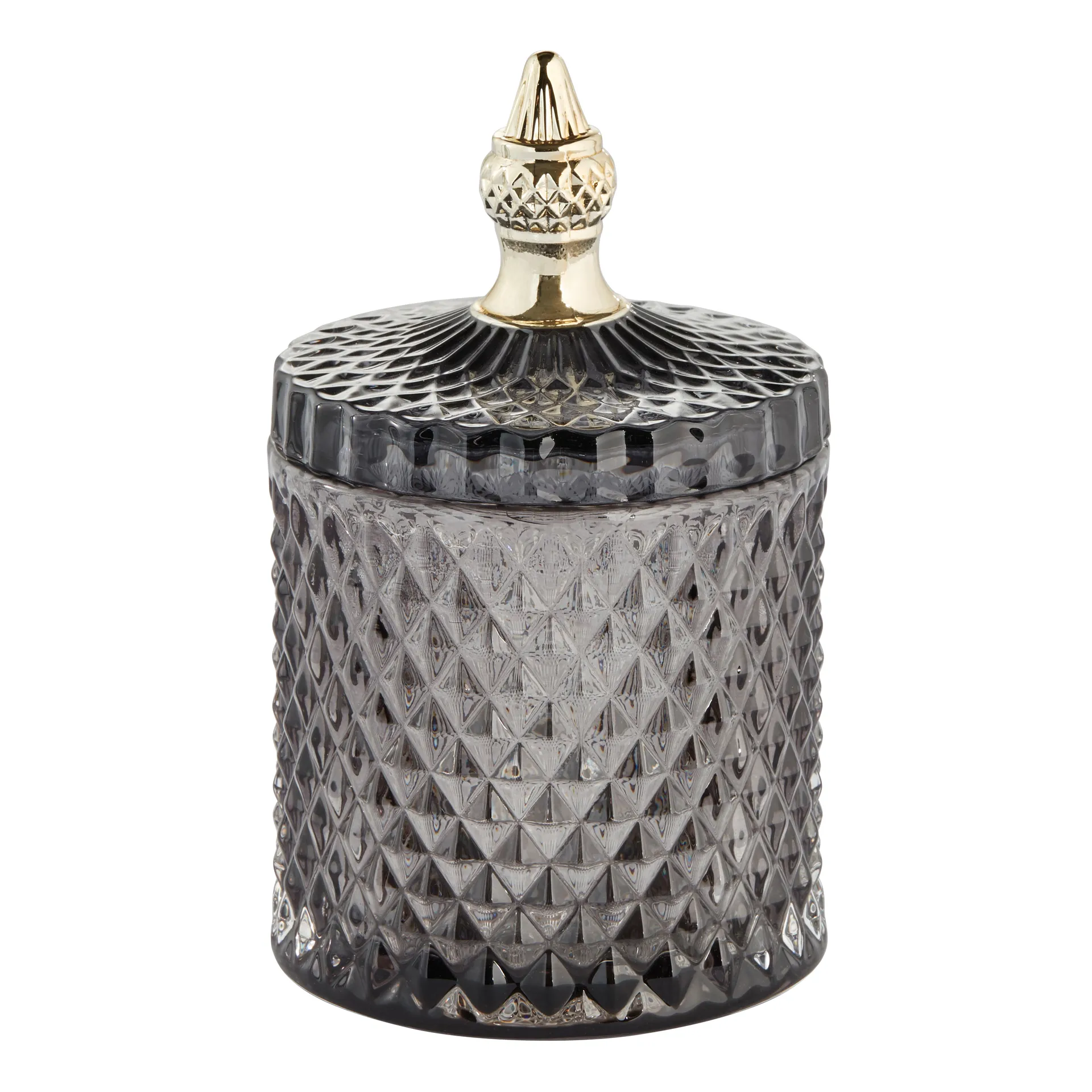 Miya storage jar with lid Ø10.5 cm, Dark grey Lene Bjerre