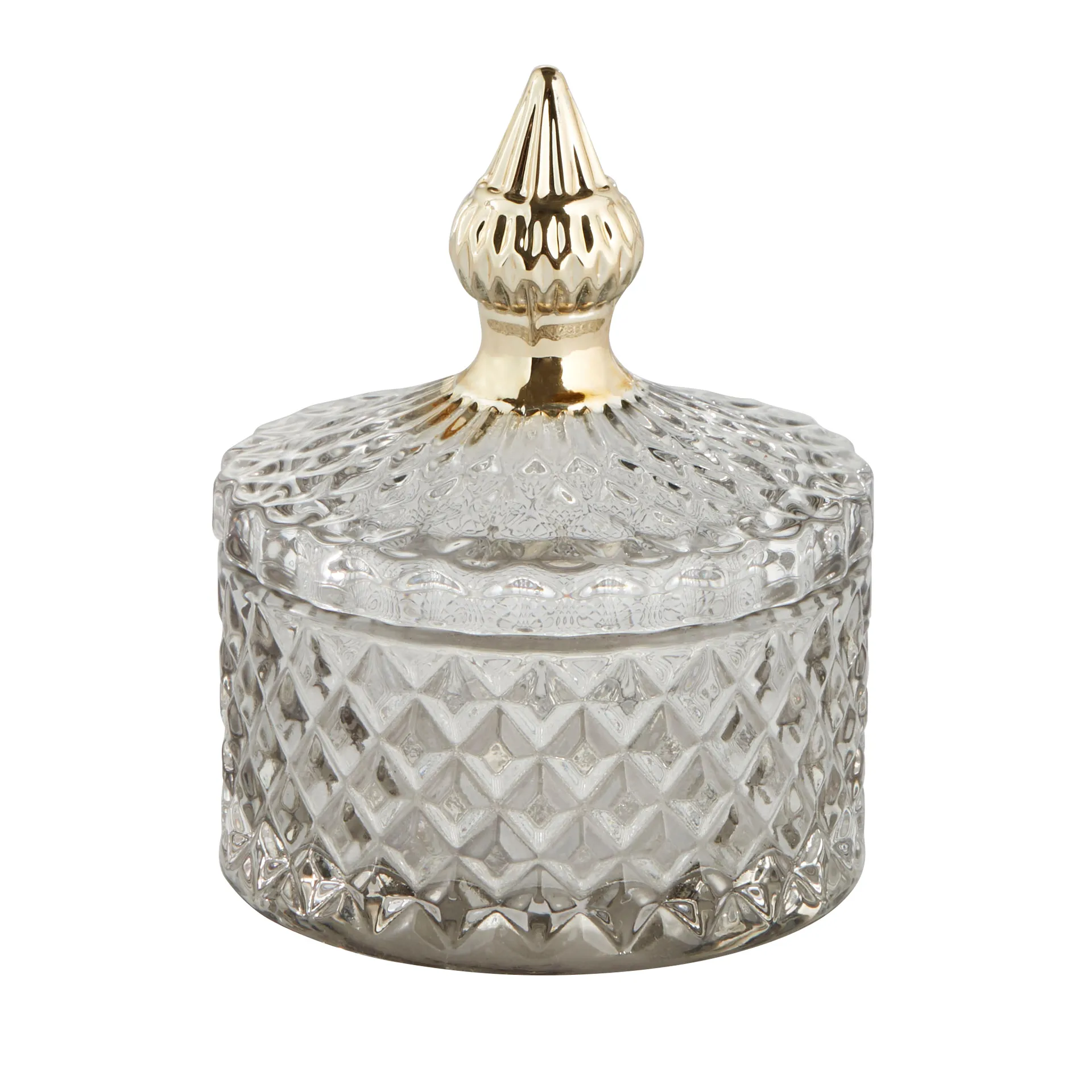 Miya storage jar with lid Ø8.5 cm, Light grey Lene Bjerre