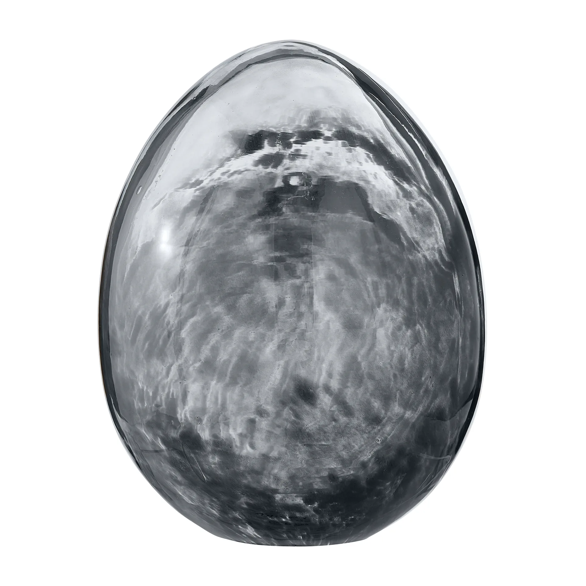 Murina decorative egg 15 cm, Clear-black Lene Bjerre