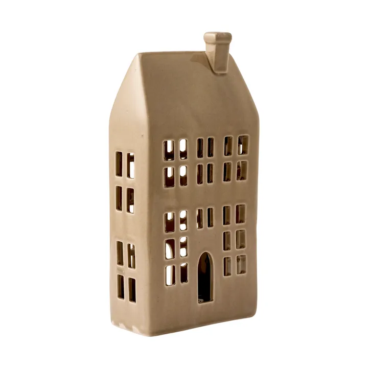 Mythel tealight holder - Linen, 10.5x5.8x21.4 cm - Lene Bjerre