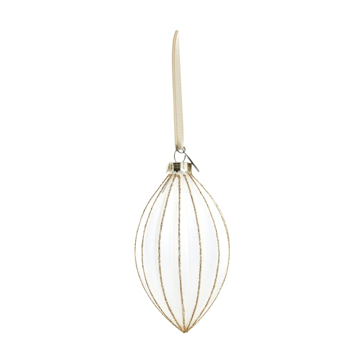 Navina Christmas bauble 12 cm, White-Light gold Lene Bjerre