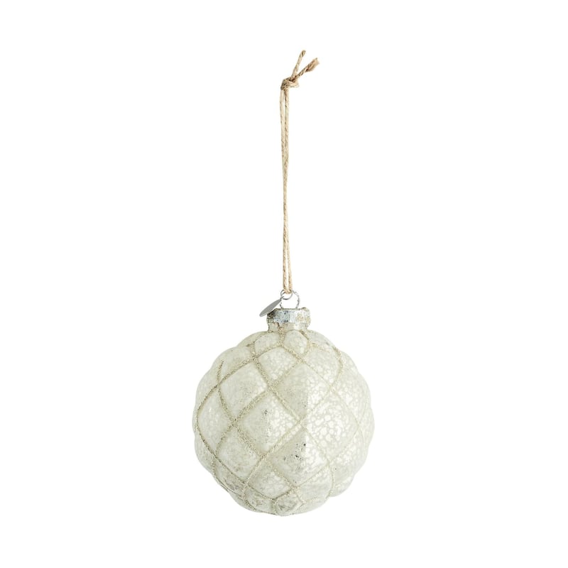 Lene Bjerre Norille Christmas bauble Ø11 cm Off white, mesh