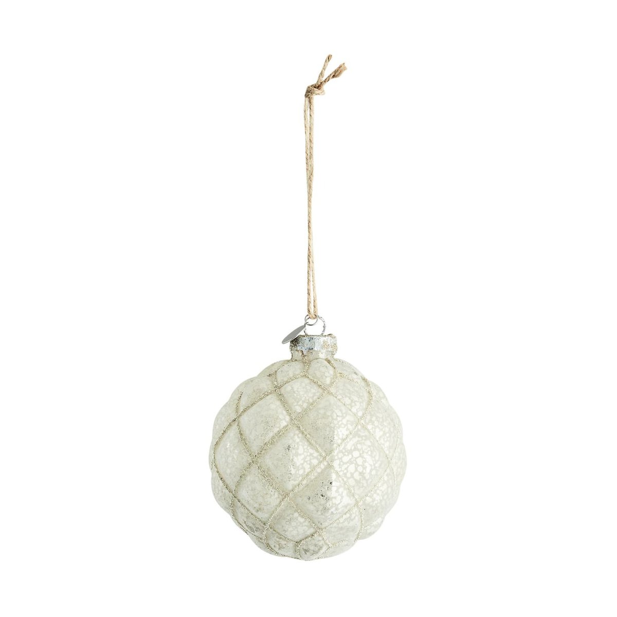 Lene Bjerre Norille Christmas bauble Ø11 cm Off white, mesh